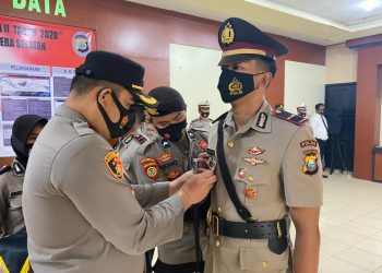 Kapokres Halsel AKBP M. Irvan memimpin langsung pelaksanaan Sertibat Kasat Intelkam