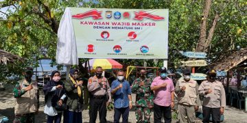 Launching kawasan wajib masker lokasi wisata Posi - Posi