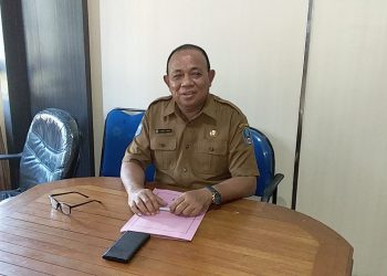 Kepala BPBD Halsel,  Abukarim Latara.  (Foto Ade)