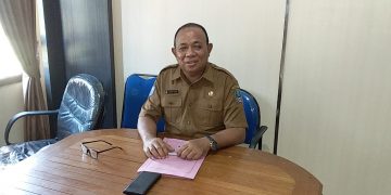 Kepala BPBD Halsel,  Abukarim Latara.  (Foto Ade)