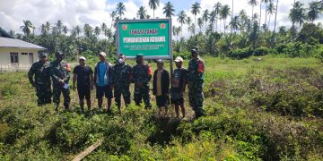 Lokasi tanah pembangunan kantor Koramil Bisui Gane Timur Tengah