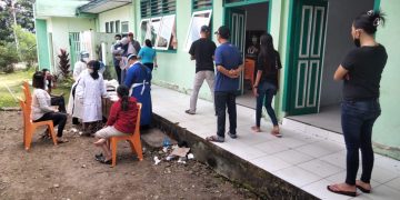 Para Ladies di sejumlah Cafe di Kota Labuha jalani Rapid test antigen