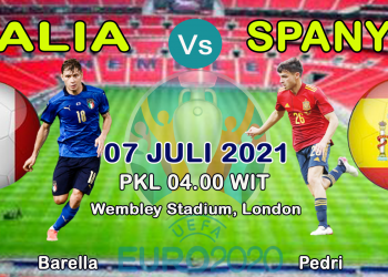 Prediksi Italia vs Spanyol, Semi Final Euro 2020 (c) Jaretnews.com