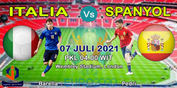Prediksi Italia vs Spanyol, Semi Final Euro 2020 (c) Jaretnews.com