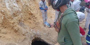 Penemuan Lubang berbentuk gowa hebohkan warga