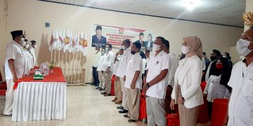 Road Show DPD Gerindra Malut bersama pengurus DPC Halsel (Foto : Istimewa)
