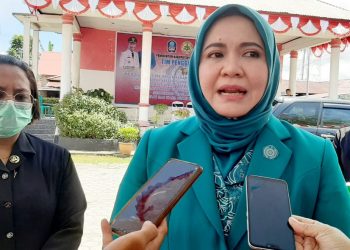 Ketua PKK Halsel, Hj. Eka Dahlia Abusama (Foto : Jaretnews)