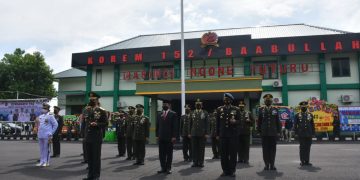 Korem 152 Baabullah memperingati Hari Ulang Tahun TNI ke-76 (Foto : Alfahd)