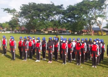 Personel paskibraka STQ Nasional 2021 (Foto : Dispora Malut)