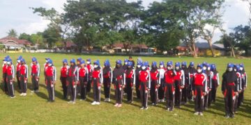 Personel paskibraka STQ Nasional 2021 (Foto : Dispora Malut)