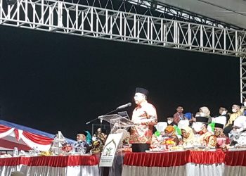 Waki Mentri Agama RI, Saat Memberikan Sambutan Pada Penutupan STQHN 2021 (Foto : NR)