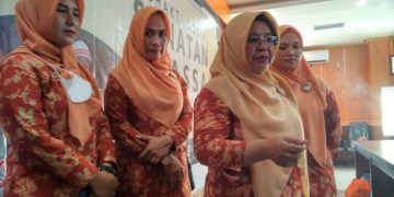 Ketua DWP Dinas PUPR Maluku Utara, Hajijah Fabanyo (Foto : Yun)
