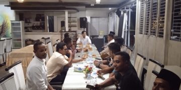 Ketua Umum PB PMII Muhammad Abdullah Syukri, Bersilaturahim dengan Pengurus IKA PMII Halsel (Foto : Y@di)