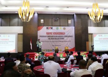 Rapat Koordinasi Program Pemberantasan Korupsi Terintegrasi di Maluku Utara (Foto : Alfahd)
