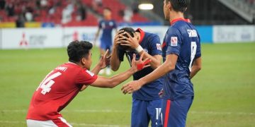 Aksi Asnawi Mangkualam kepada Faris Ramli yang gagal Eksekusi Pinalti (Foto : Ist)