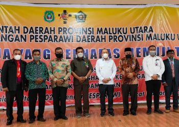 Pembukaan Pesparawi Tingkat Provinsi Maluku Utara 2021 (Foto : Dok Adpim)