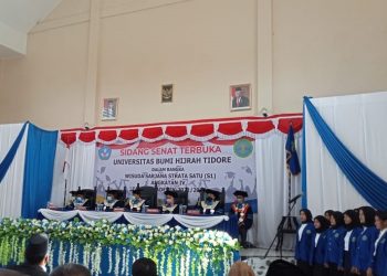 Sidang Senat Terbuka Universitas Bumi Hijrah (Foto : Yun)