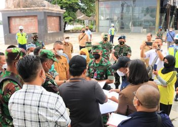 BPN Bersama Pemerintah Daerah dan TNI AU Saat Meninjau Lahan