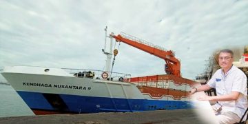 Kapal Tol Laut (Inzert) Ketua Apindo Malut, Ir. Gazali Abd. Muthalib