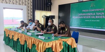 Konfrensi Pers Oleh Kejaksaan Negeri Halsel