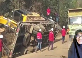 Ilustrasi Kecelakaan di Tambang ( Inzert Kadis Nakertrans Halsel, Ardiani Rajilun)