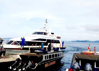 Aktivitas pelabuhan speed boat Kupal