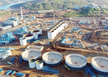 Salah satu proyek Hilirisasi di Maluku Utara