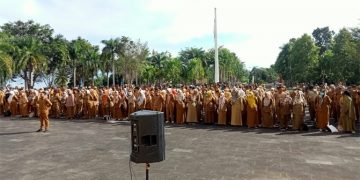 Suasana Apel Perdana ASN di Sofifi