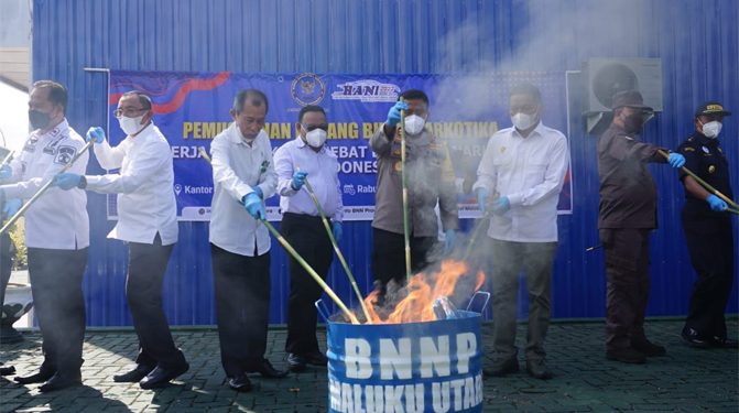 Pemusnahan Barang Bukti Narkoba