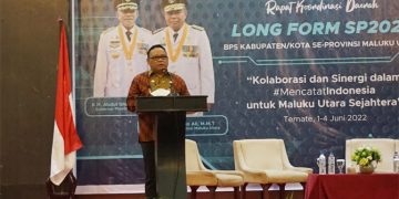 Sekprov Malut Samsuddin A. Kadir membuka Rakorda Sensus Penduduk 2020 lanjutan