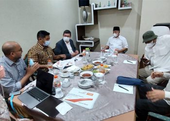 Suasana pertemuan Gubernur AGK bersama PT. ERAMET Indonesia Mining