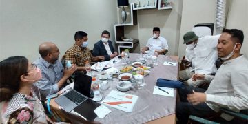 Suasana pertemuan Gubernur AGK bersama PT. ERAMET Indonesia Mining