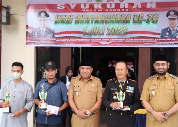 Bupati Usman Sidik Bersama Forkopimda Pada Acara HUT Bhayangkara