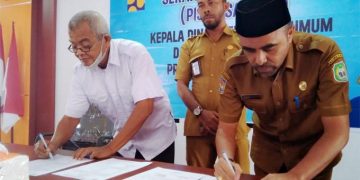 Penandatanganan Sertijab di PUPR Maluku Utara