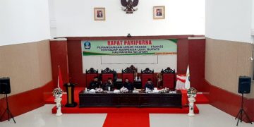 Suasana Rapat Paripurna DPRD Halsel