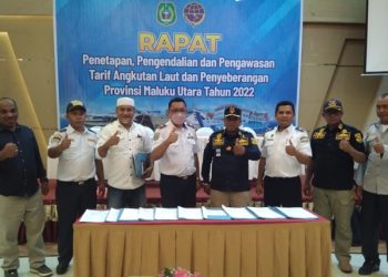 Kepala Dinas Perhubungan Malut Bersama KSOP Kabupaten Kota