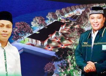Bupati Usman Sidik dan Wakil Ketua DPRD Muslim Hi Rakib - Kawasan RTH Zwering Halsel