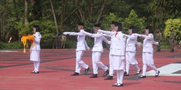 Anggota Paskibraka HUR RI ke 75 Halsel (Foto : Ist)