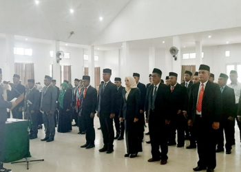 Bupati Usman Sidik Melantik Pejabat Esalon II, III dan IV Pemkab Halsel