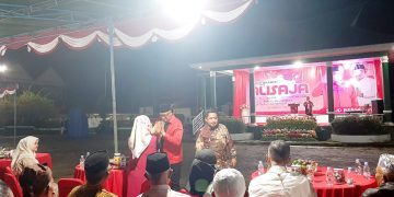 Pasangan Ali - Saja saat mengelar Silaturahmi di lapangan Merdeka