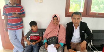 Korban didampingi Kuasa Hukum di Kantor Polisi
