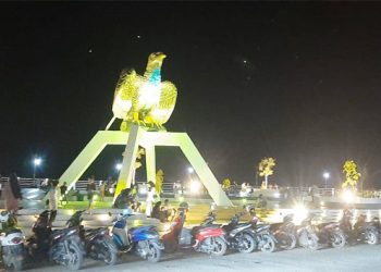 Zero point di pusat Kota Labuha Halsel