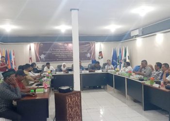Rapat Koordonasi KPU Halsel bersama Partai Politik