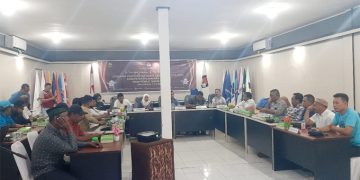 Rapat Koordonasi KPU Halsel bersama Partai Politik