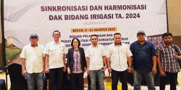 Saiful Amin, Kabid SDA Dinas PUPR Malut Bersama Peserta Bidang Irigasi Gelombang III 2023 di Jakarta