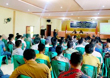 Bawaslu Halsel Gelar Rapat Kerja Teknis Pembinaan dan Penguatan Kelembagaan Untuk Panwascam