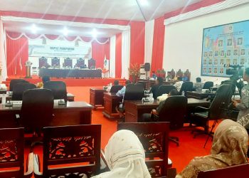 Paripurna penyampaian dan penetapan Program Pemebentukan Peraturan Daerah (Propemperda) Halsel tahun 2024.