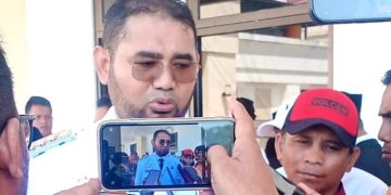 Bupati Bassam kasuba Diwawancarai Usai Dilantik Gubernur AGK