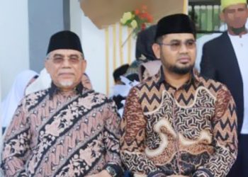 Bupati Halsel Bassam Kasuba (Kanan) Bersama   Dr. Muhammad Kasuba