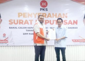 Pasangan Bassam Humanis Terima B1 KWK dari DPP PKS